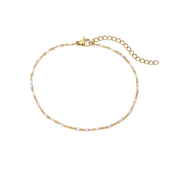 White Anklet